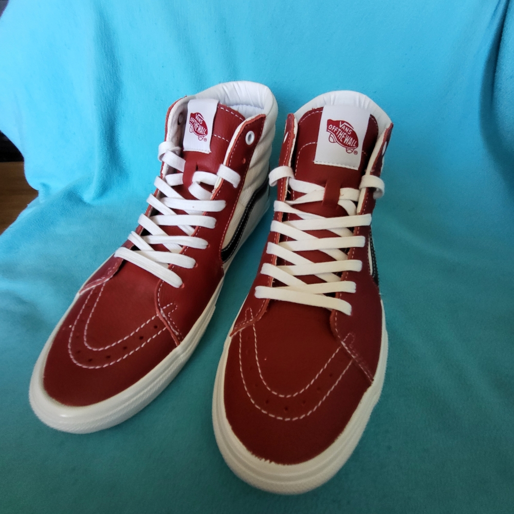 Vans Men's Red High-Top Sneakers NWOT